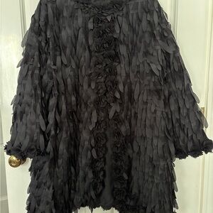 Zara structured floral coat